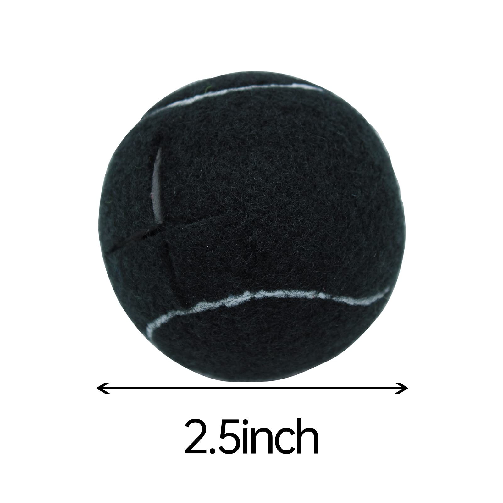 Magicorange 20 PCS Precut Walker Tennis Balls for Walker/Furniture Legs Black