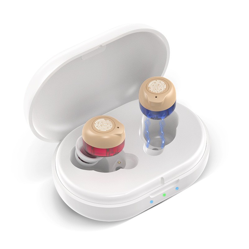 Hearing Aid Sound Amplifier for Elderly with Magnetic Charging Case, Mini Invisi