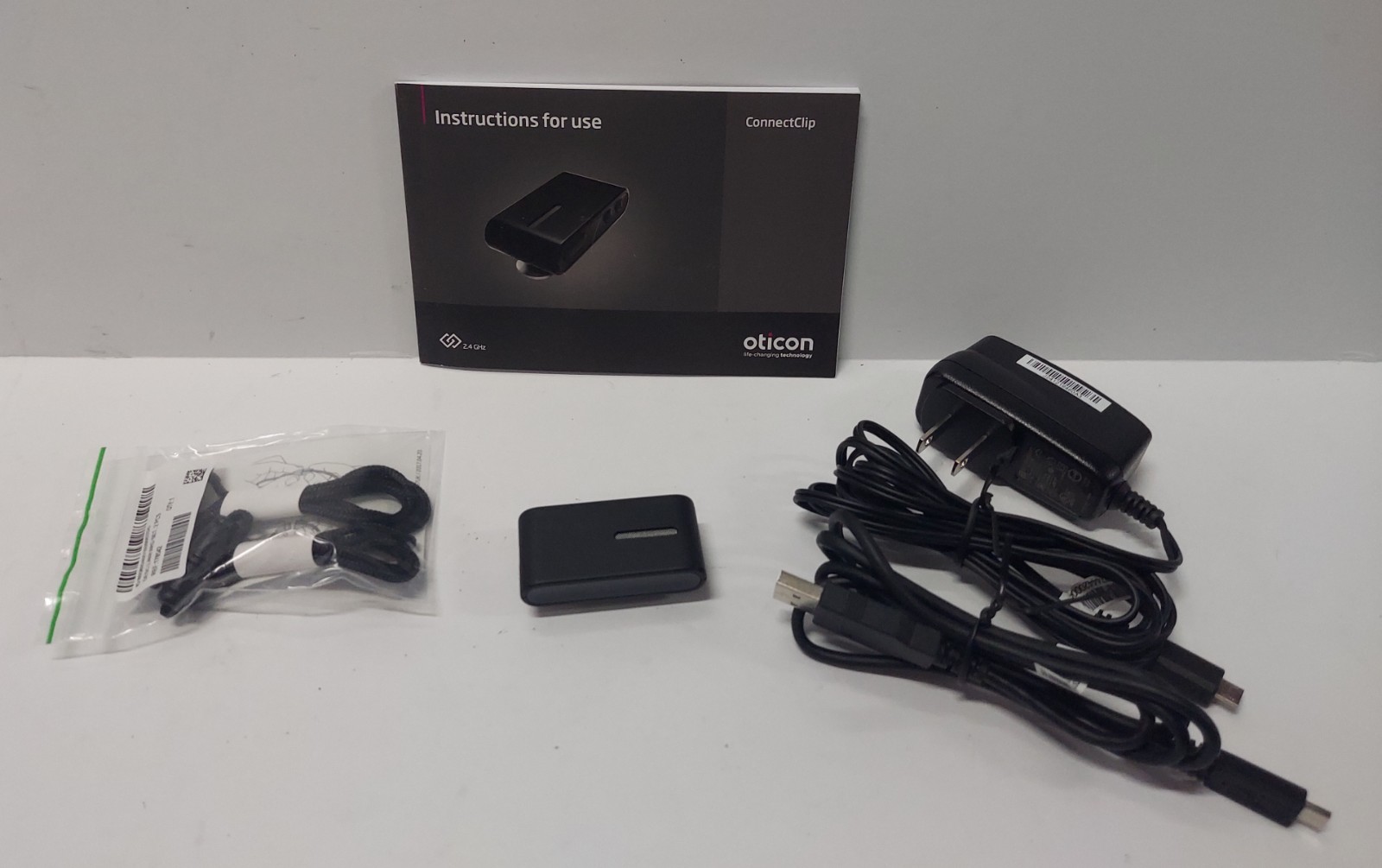 Oticon ConnectClip Remote Control Bluetooth 2.4G Black CE MPN 178509