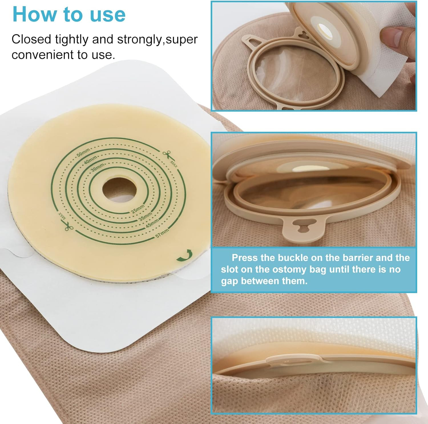 35 PCS Colostomy Bags,Ostomy Supplies,Two-Piece Drainable Pouches with Clamp Clo