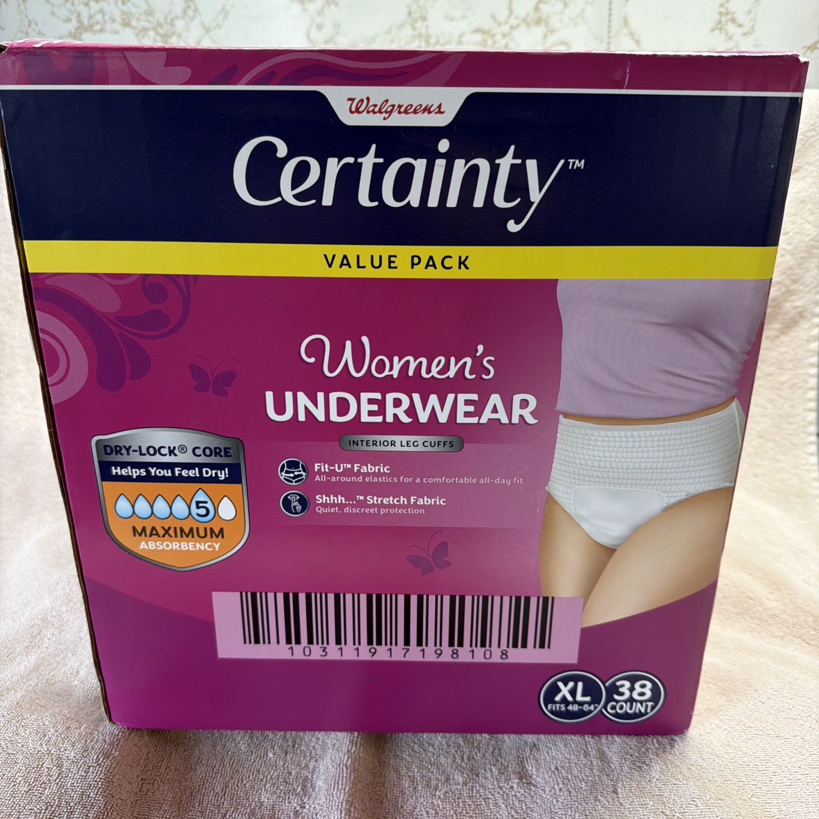 Walgreens Certainty Women’s Underwear, Maximum Absorbency X-Large 38ct