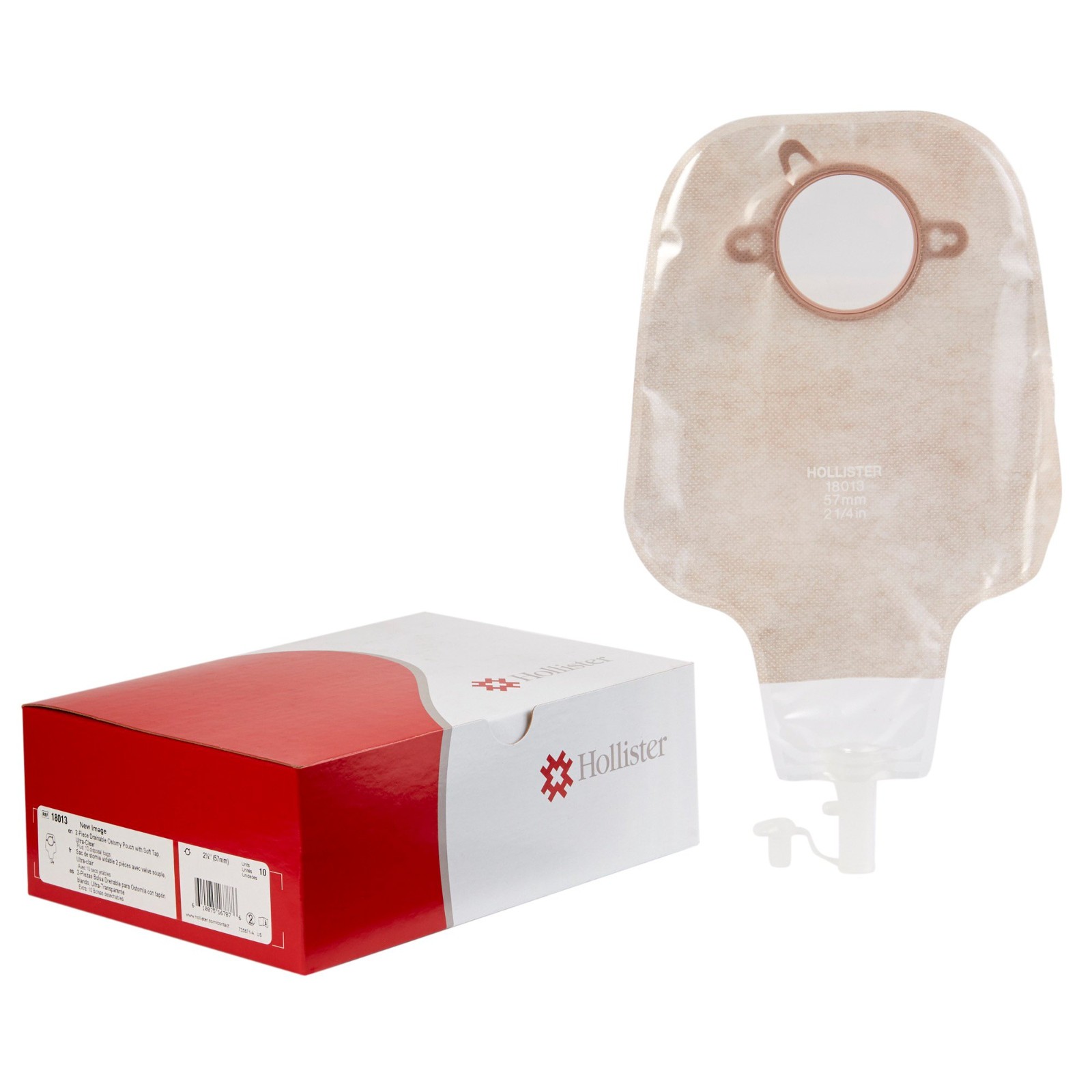 Hollister Ostomy Pouch New Image™ Two-Piece System 12 Inch Length Drainable