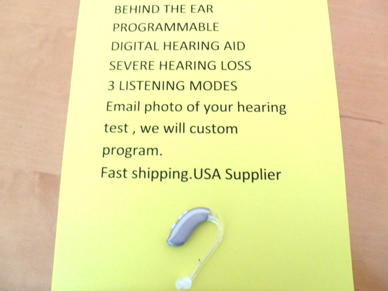 PAIR PROGRAMMABLE BEHIND THE EAR DIGITAL HEARING AID PROFOUND hearing loss