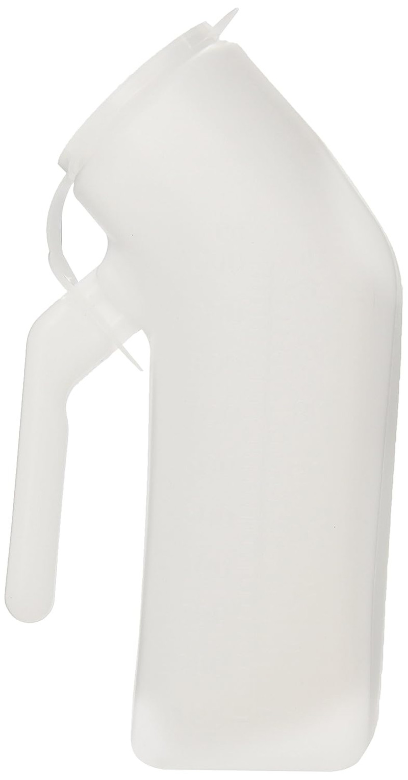 Grafco Male Urinal with Lid, 32 Oz/1000 Ml Capacity, Medical Urine Bottle for Me