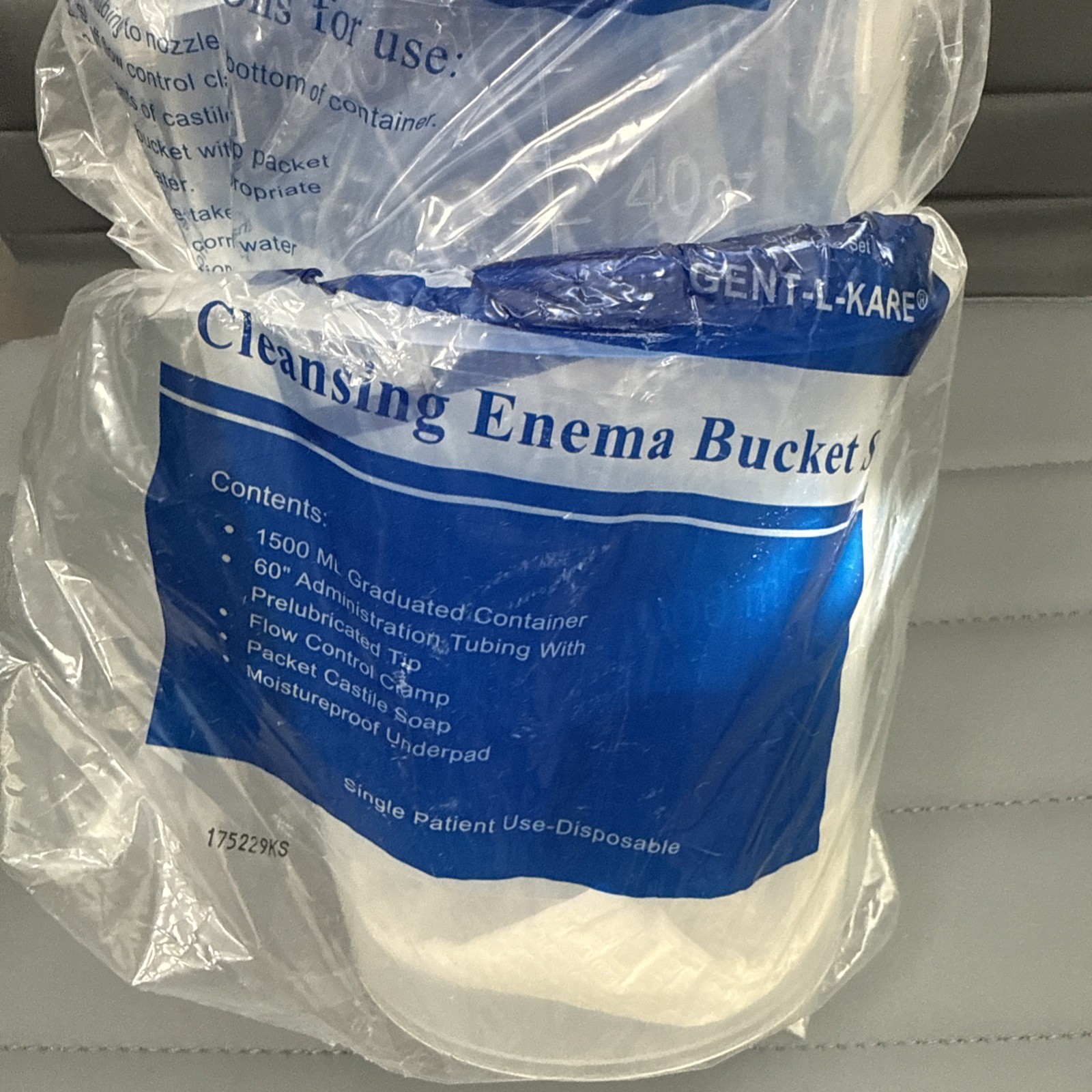 Medegen Medical Products-2560 Gent-L-Kare Cleansing Enema Set W/Bucket (QTY=7)