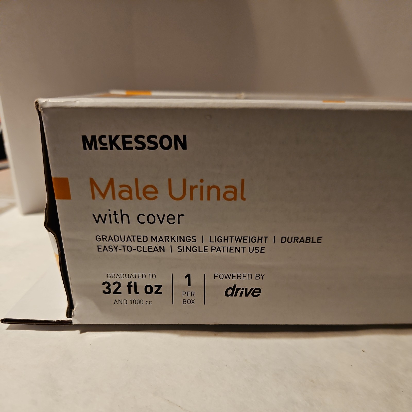 McKesson Male Urinal 32 oz. / 946 mL White LOT OF 6 BRAND NEW