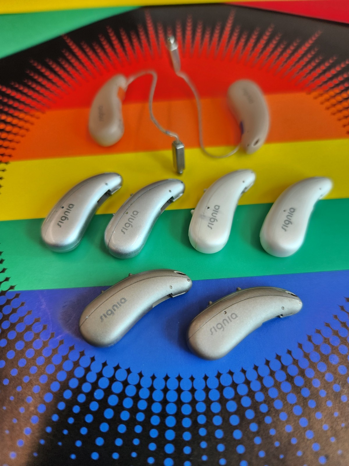 PAIR of Signia Pure Charge & Go 7X RIC Hearing Aids with WARRANTY!