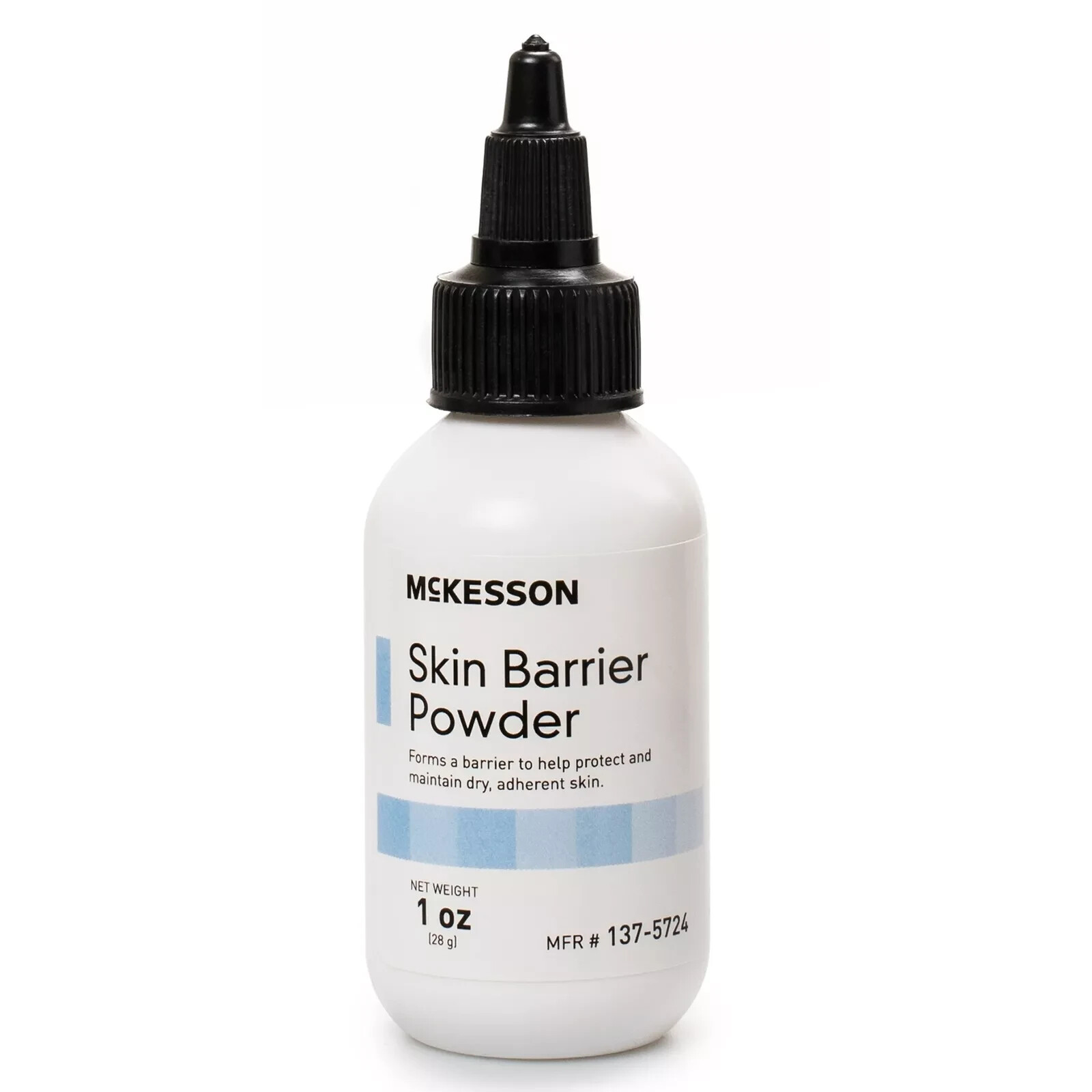 2 Pk McKesson 137-5724 Ostomy Barrier Powder 1 oz. Puff Bottles Exp 2025-26