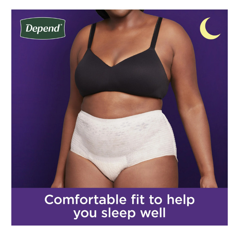 Night Defense Women’s Incontinence Underwear M, 24 Ct