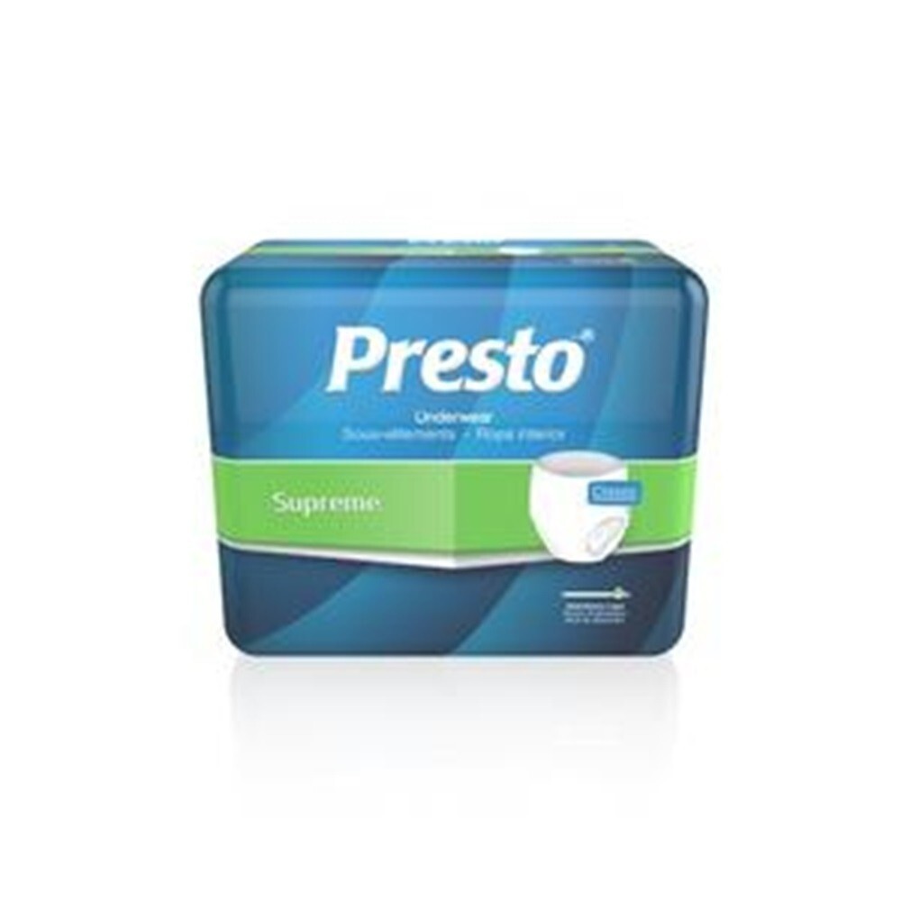 Presto Supreme Classic Protective Underwear Large 45″ – 58″ Maxiumum PK of 18