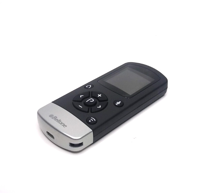 Beltone Direct Remote Control 2 for Hearing Aids, Charger, Soft Pouch, Strap