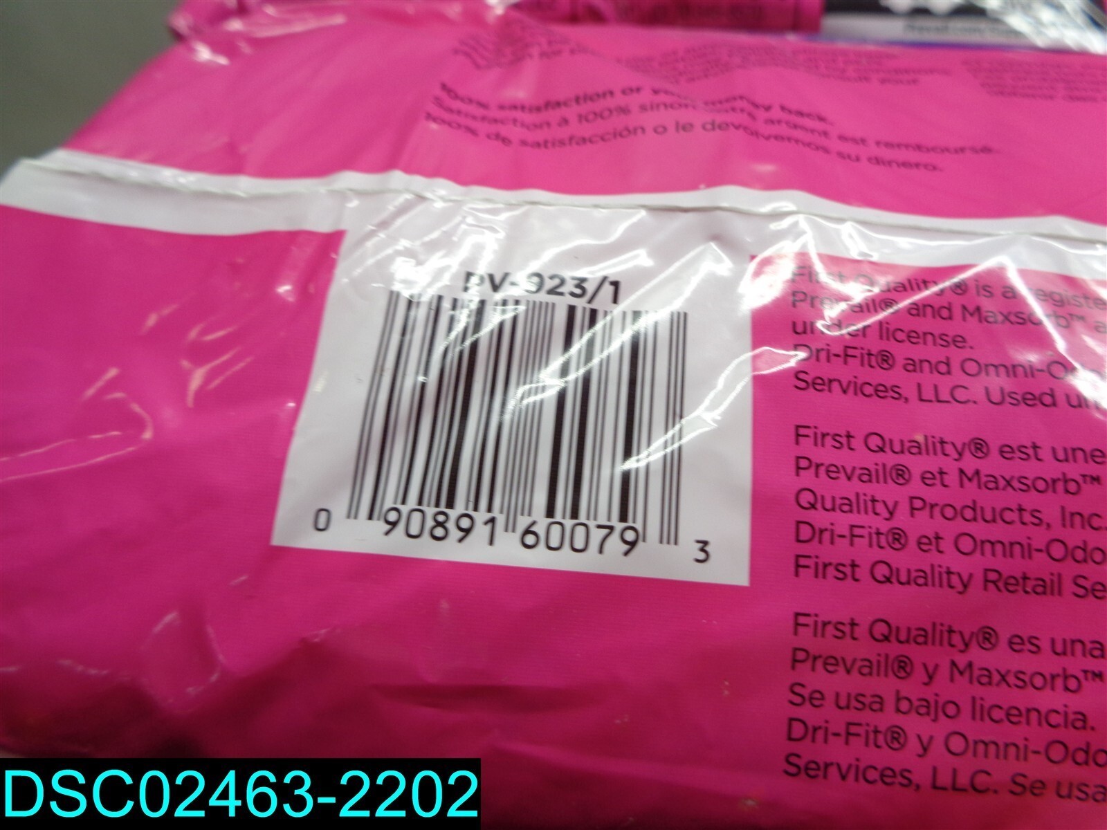 QTY=132: Prevail Dri-Fit Bladder Control Pads Ultimate Absorbency 090891600793