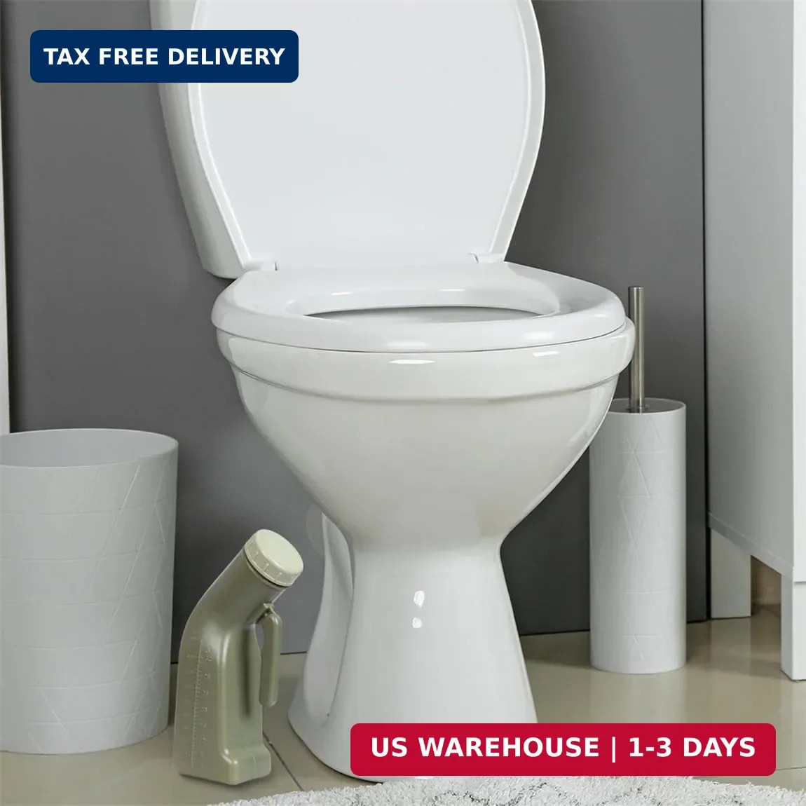 Urinals for Men Male Urinal Bottle Spill Proof with Screw Cap Lid Plastic Pee Bo