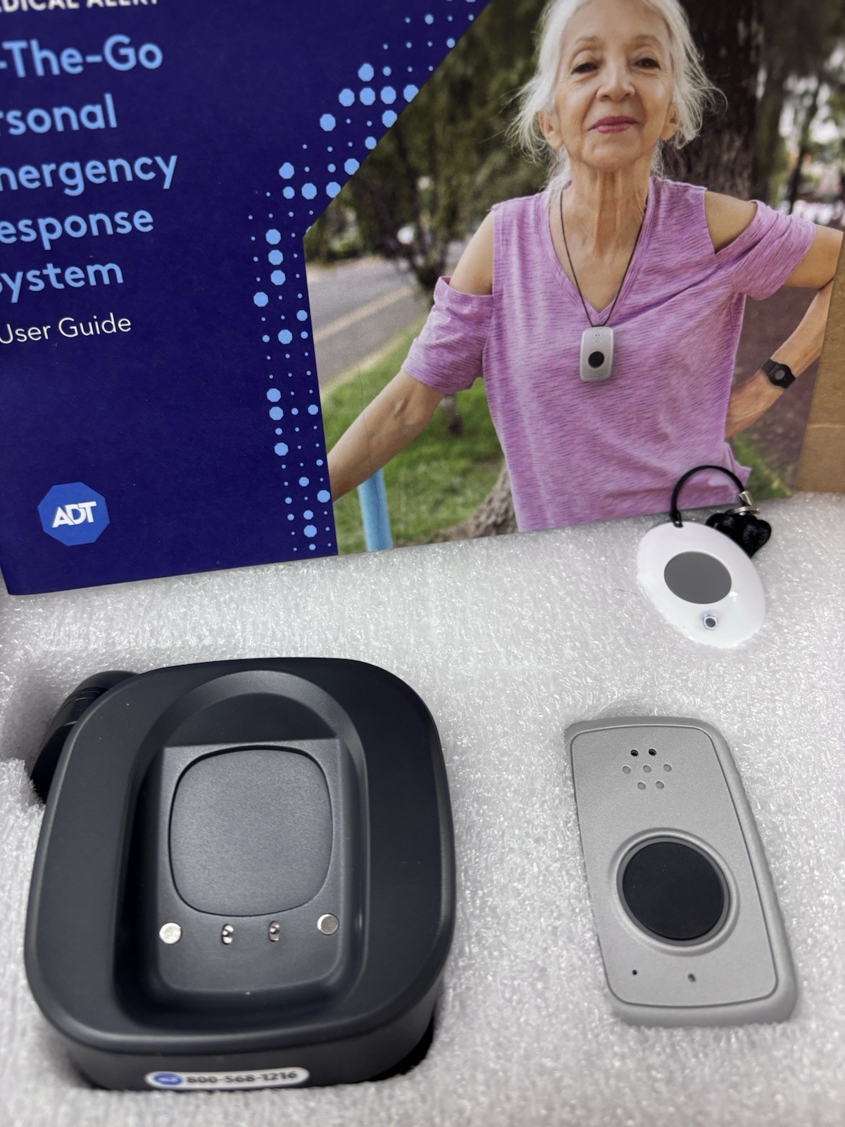 ADT On-The-Go Mobile Medical Alert System for Seniors w/ Waterproof Neck Pendant