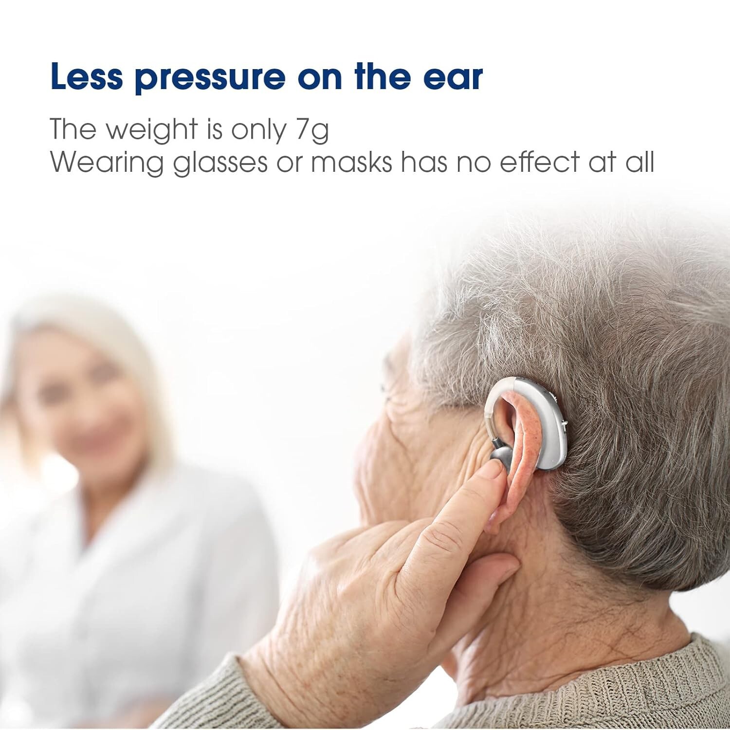 Britzgo Hearing Aids with Noise Cancelling,Rechargeable Sound Amplilfier,
