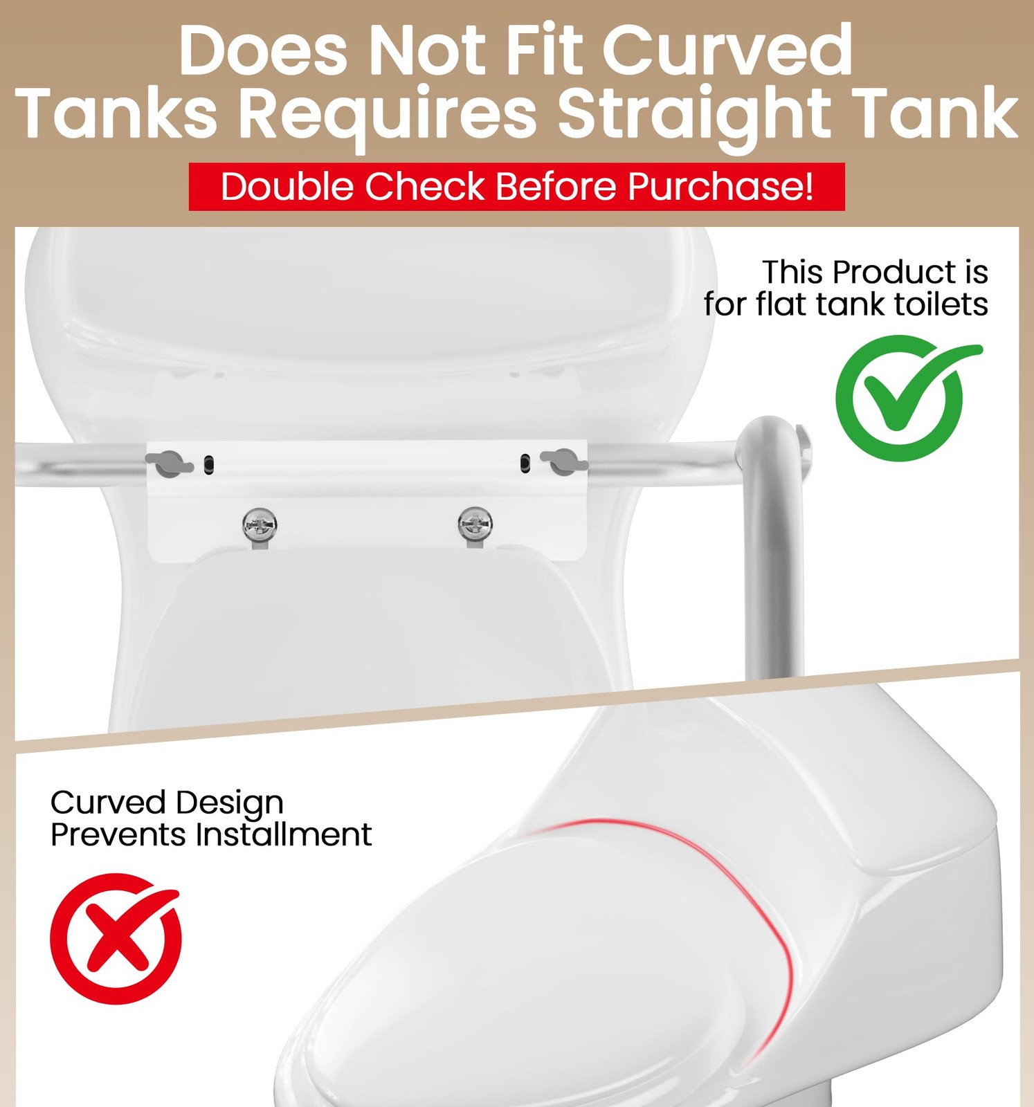 Homland Toilet Safety Rail For Seniors Adjustable Toilet Safety Frame Handles