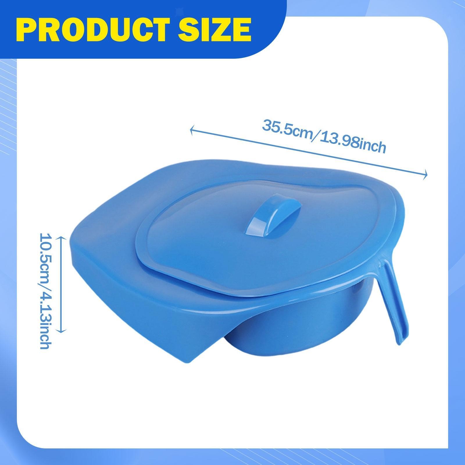 Bedpan for Elderly Pee Container Reusable Easy to Clean Household Comfortable
