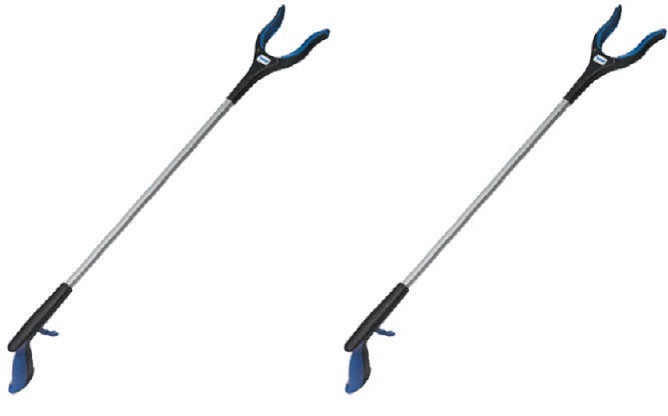 Ettore 49036 32″ Grip’n Grab Mobility Pickup Tool Grabber Reacher – Pack of 2