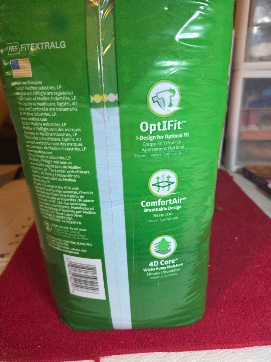 FitRight OptiFit Adult Diapers, Extra Heavy Absorbency, L, 20 Count – FAST SHIP