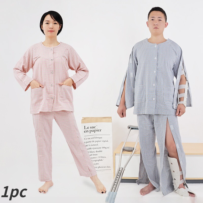 Sticky Patient Suit Hook Loop Long Sleeve for Bedridden Elderly Fractures Health