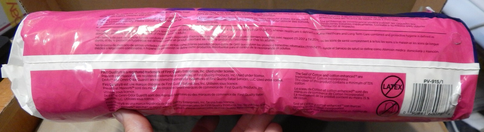 Prevail 39 Count Daily Pads Woman Maximum Absorbency Long PV-915/1 NIB 226P