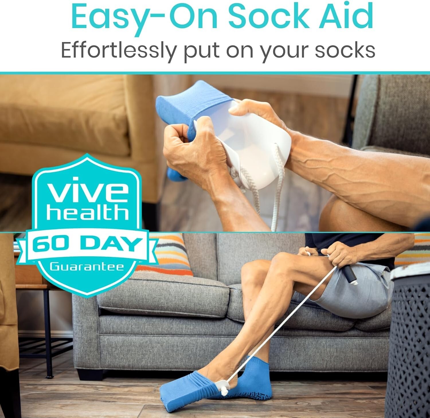 Slip-Resistant Sock Aid with Foam Handles – Ideal for Seniors & Pregnant Women