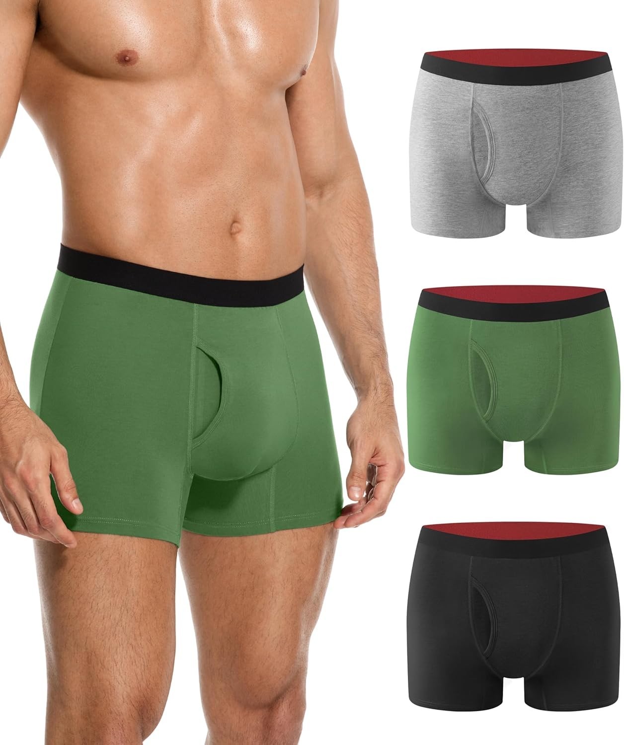 YESWEL Men’s Incontinence Underwear, 1.7 oz Absorbency Washable Reusable Leakpro