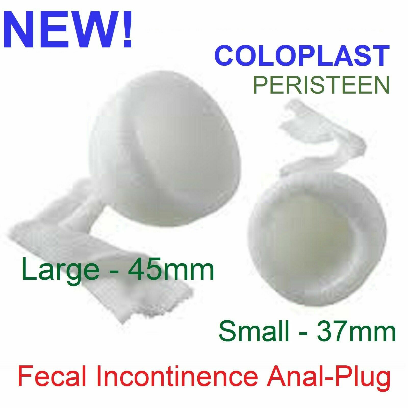 Coloplast Bowel Incontinence Fecal Leakage Rectal Plug BM Protection Always Pad
