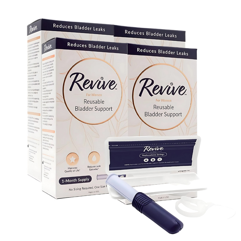 Revive Reusable Bladder Support For Women – One Size – 4 Pack (4 Month Supply)