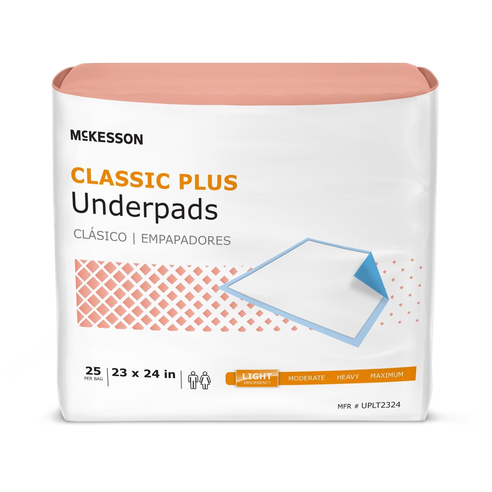 200 McKesson Light Absorbency Adult Bed Pad Disposable Incontinence Underpads