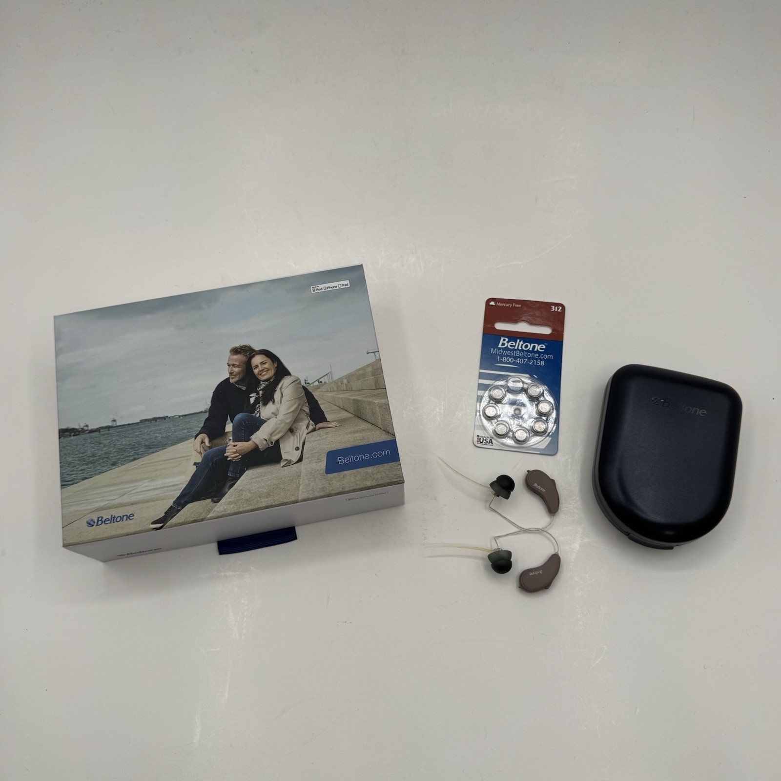 Beltone DK 2750 Ballerup Hearing Aids W Case & Batteries