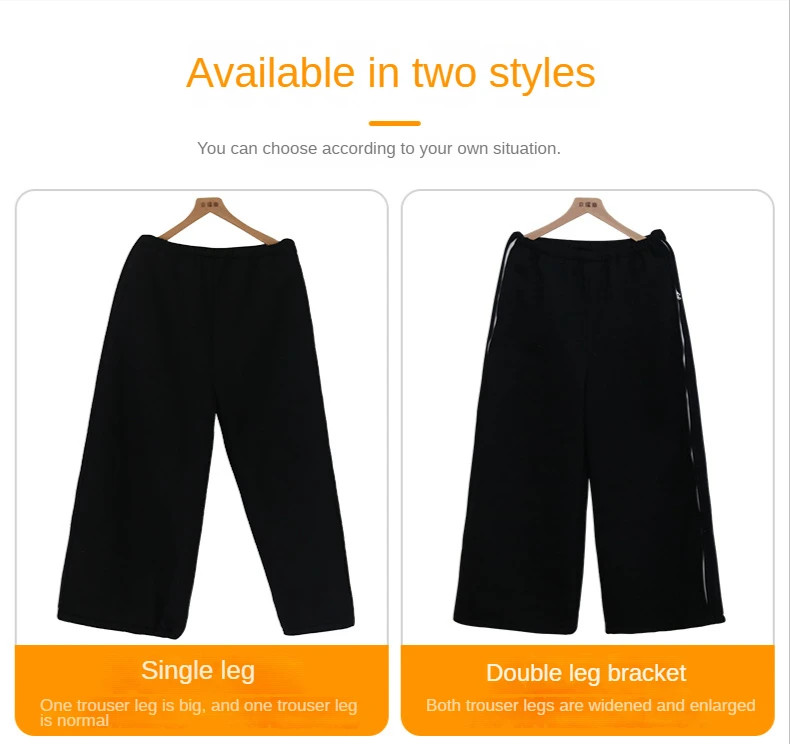Stent Care Pants Fracture Patients After Leg Surgery Thickened Fleece Trousers