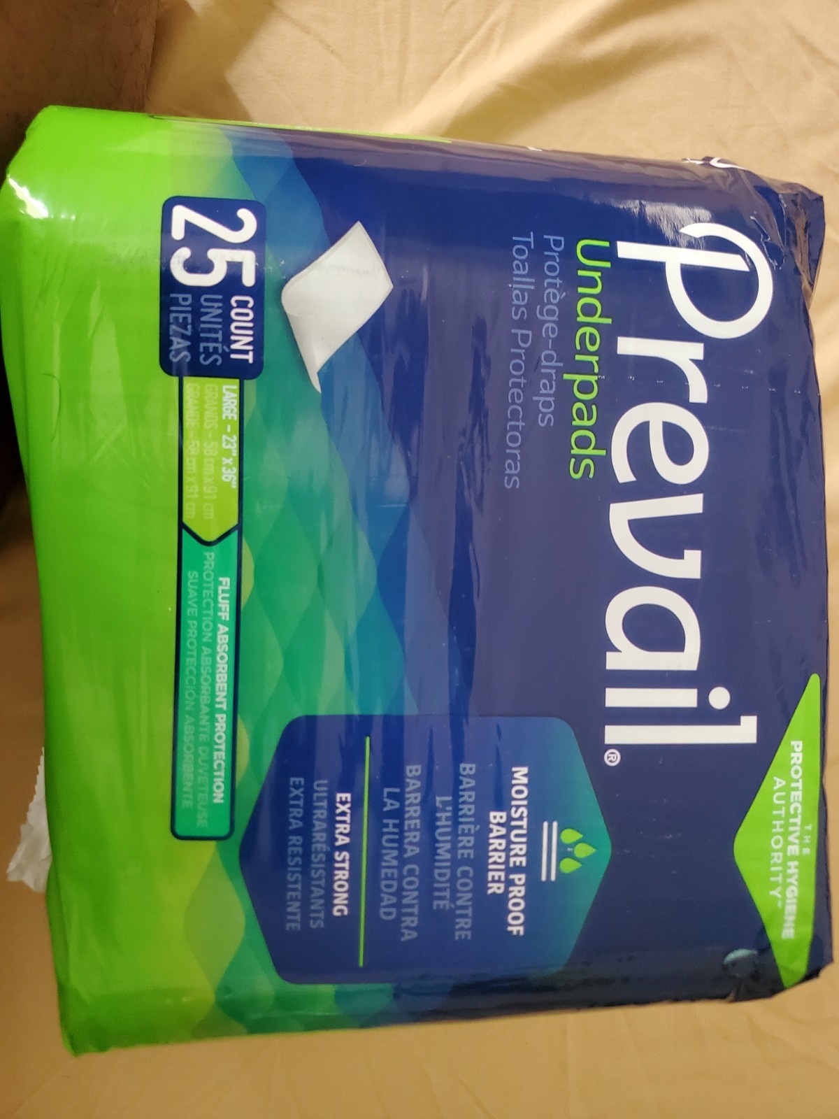 Prevail Disposable Underpads Box Of 6 Bags Of 25 Count
