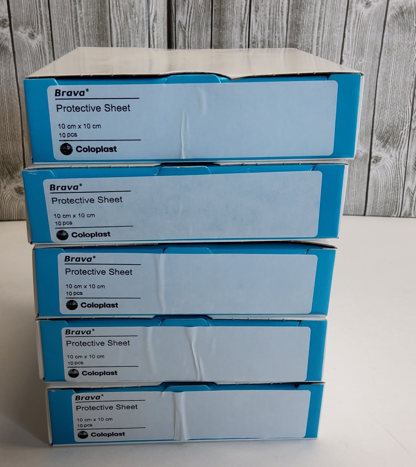 5 BOXES 50PC BRAVA PROTECTIVE SHEETS 4″×4″ #032105