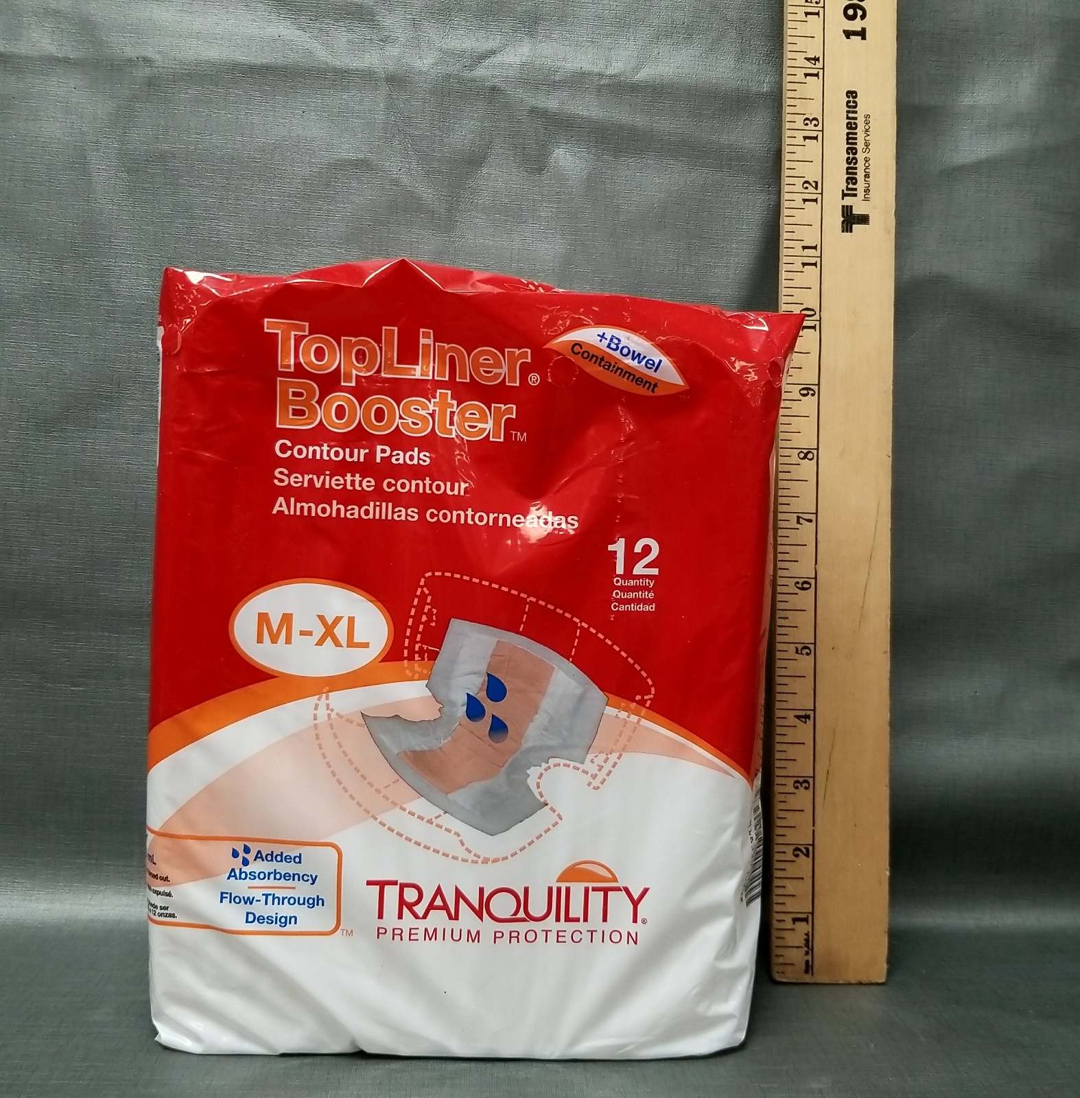 4 New 12 Count Packs Tranquility M-XL Topliner Booster Contour Pads #3096