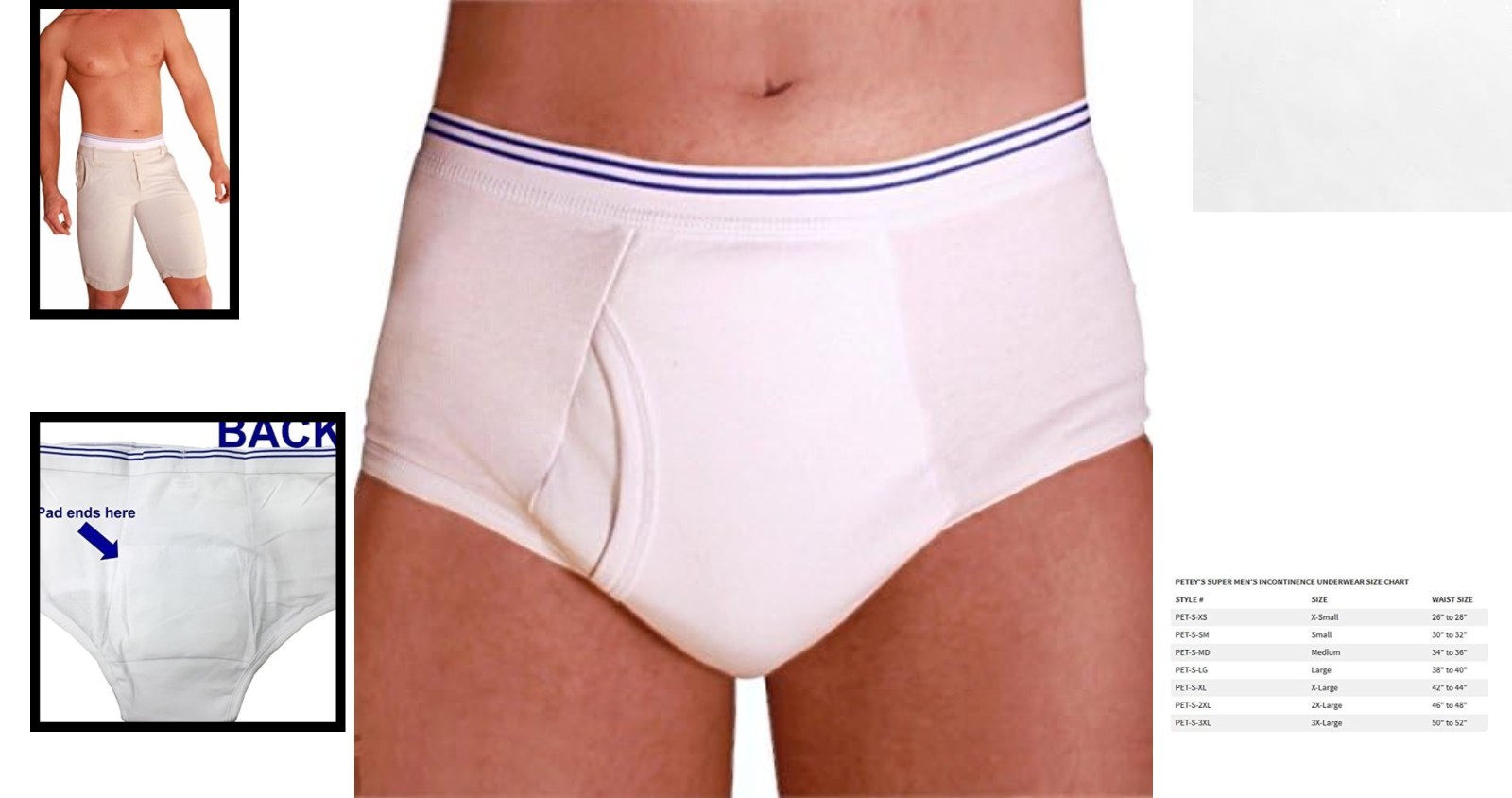 Reusable Large Incontinence Briefs for Men – Comfortable and Discreet Support