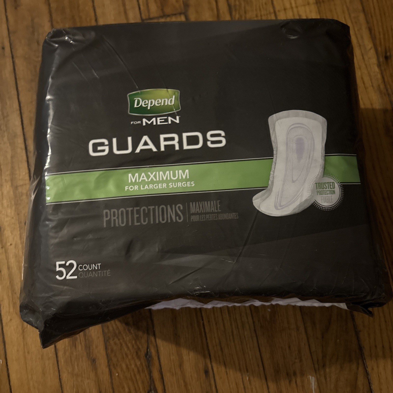 Depend Incontinence Guards for Men/Bladder Control Pads for Men, Maximum, 52ct