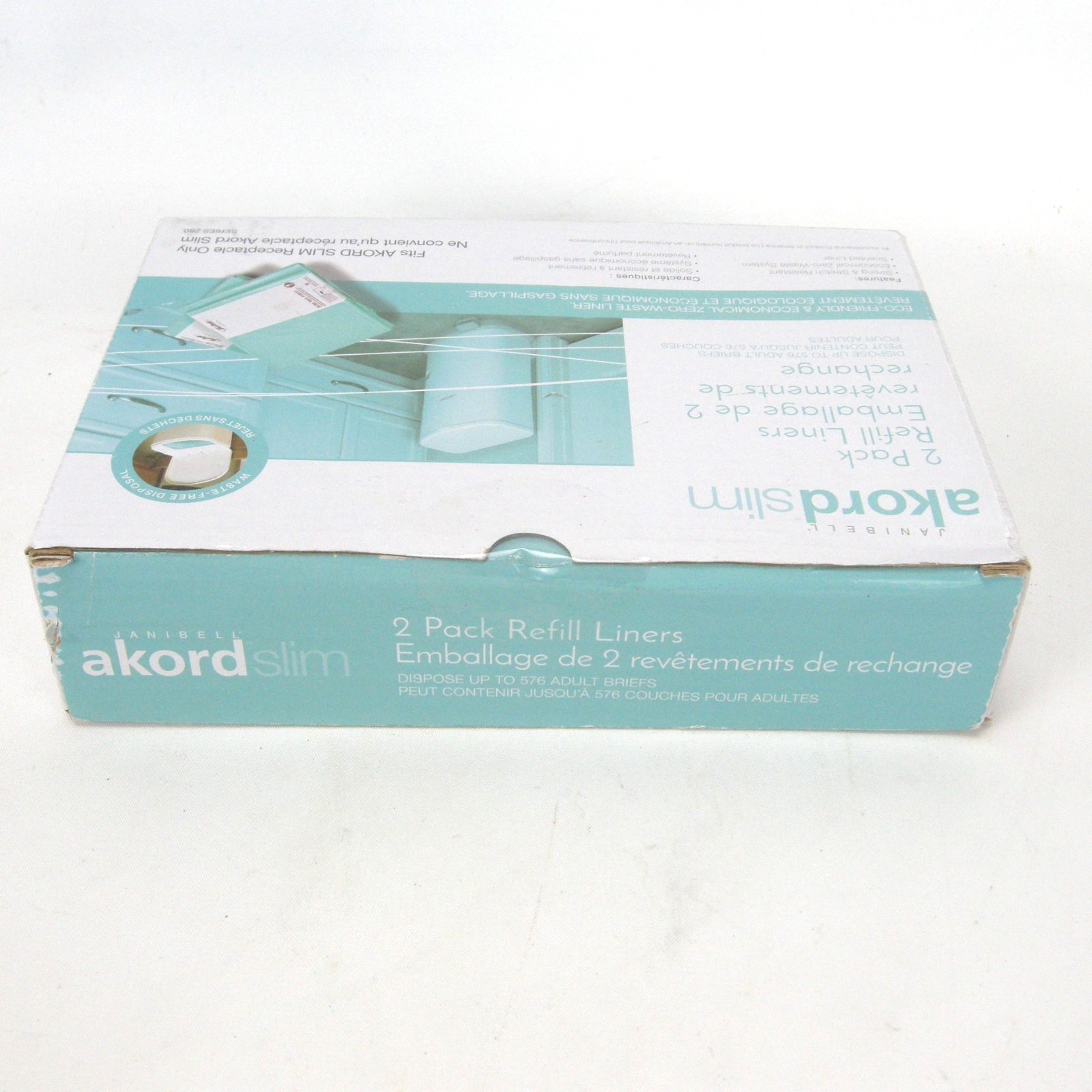 Janibell Akord Diaper Disposal Liners for 280 Slim Model Scented 2-Pack NIB