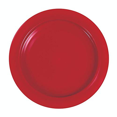 SP Ableware-36751 Maddak Inner-Lip Plate, Red (745310004)