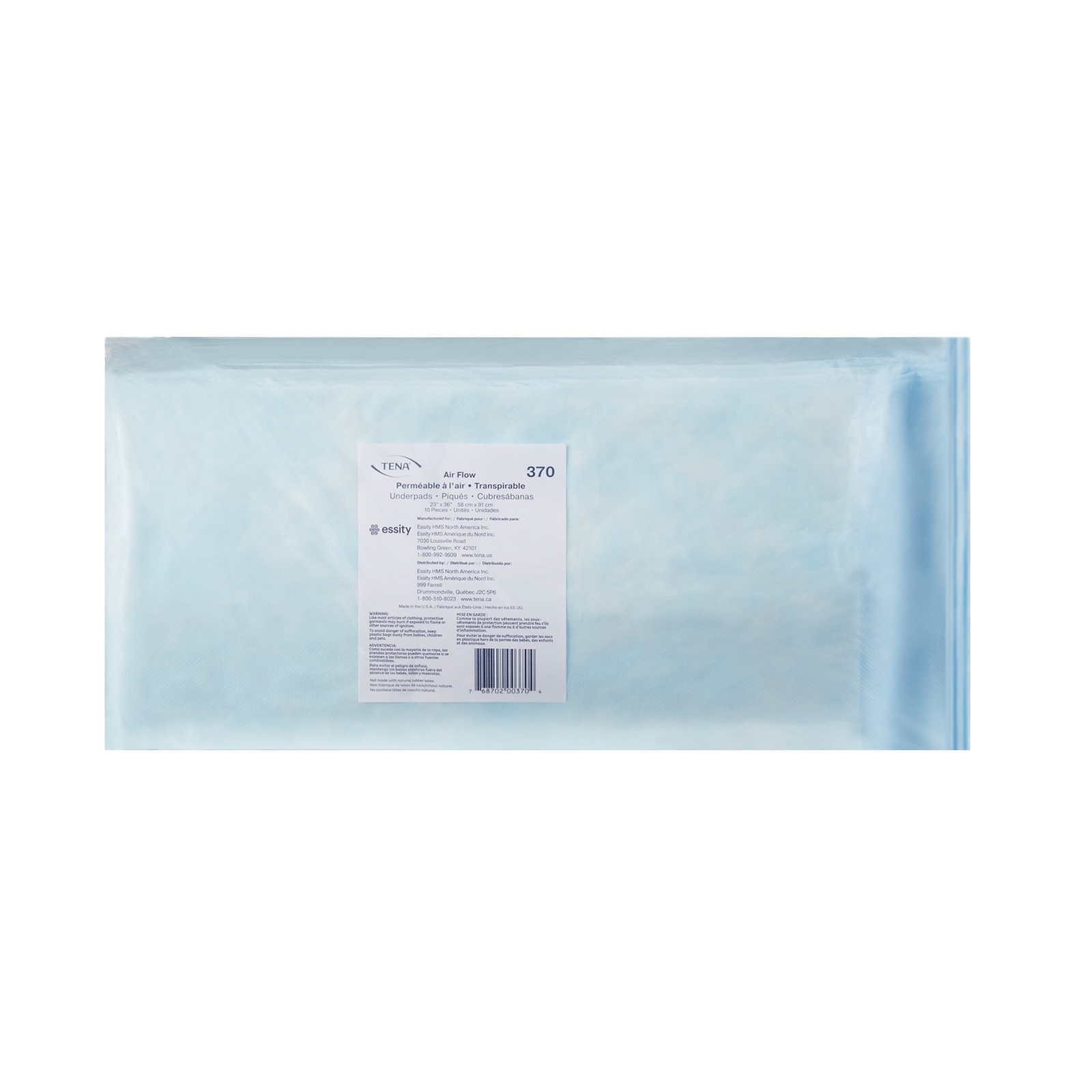 TENA Air Flow Disposable Underpad Polymer 23X36″ 370 10 pads