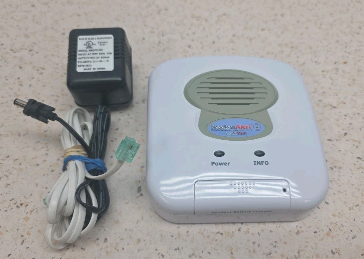 LogicMark FreedomAlert Base Station 35511 Tested Working w/ Power Cable