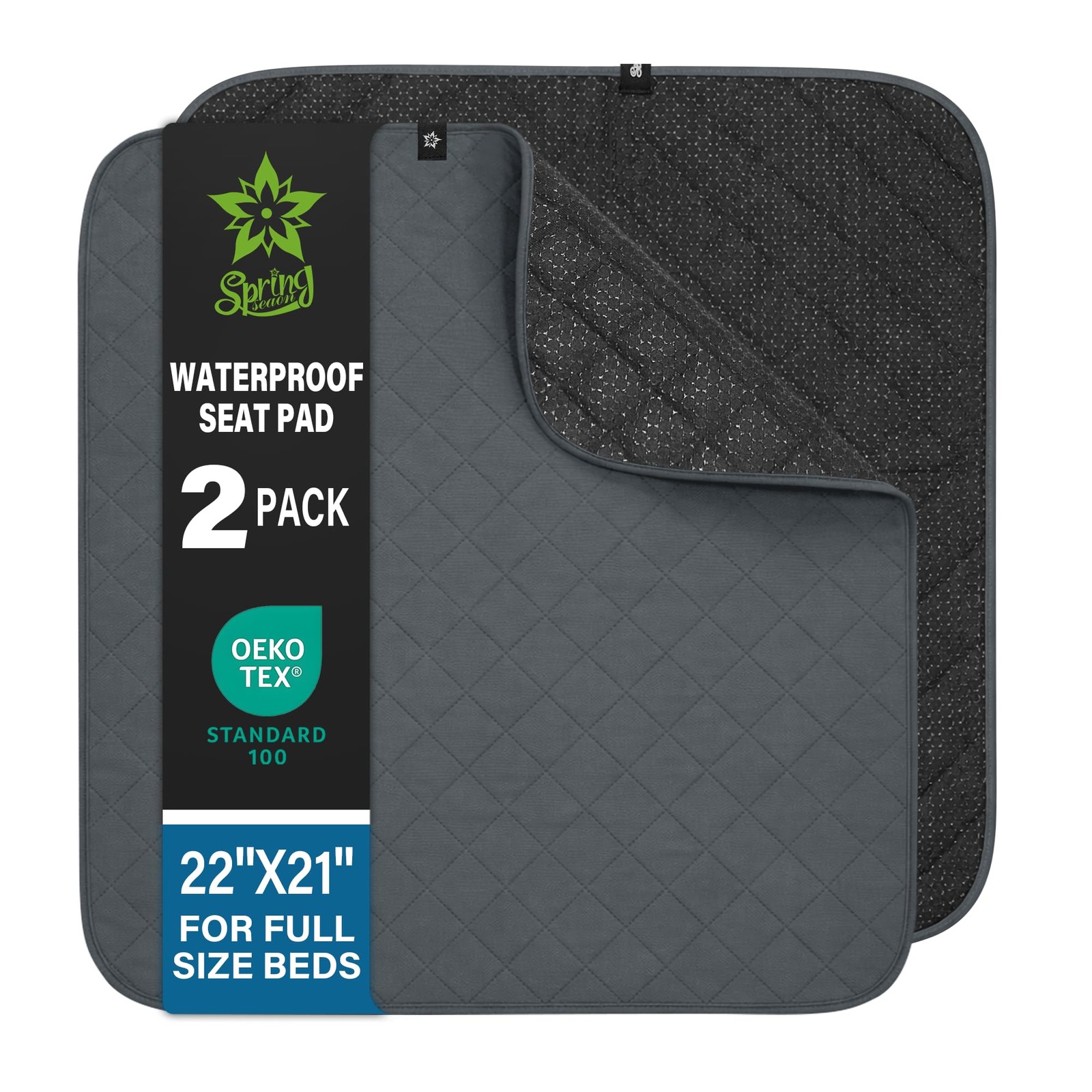 Waterproof Chair Pads for Adults & Elder, 22″ x 21″ Washable Reusable Inconti…