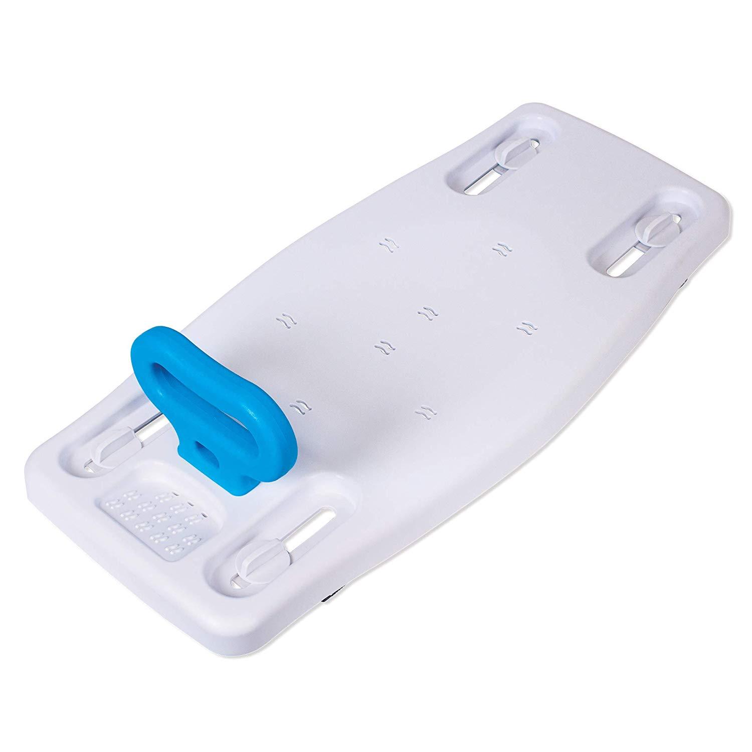 Carex Portable Shower Bench, Adjustable Width to Fit Most Bathtubs, Comfortable
