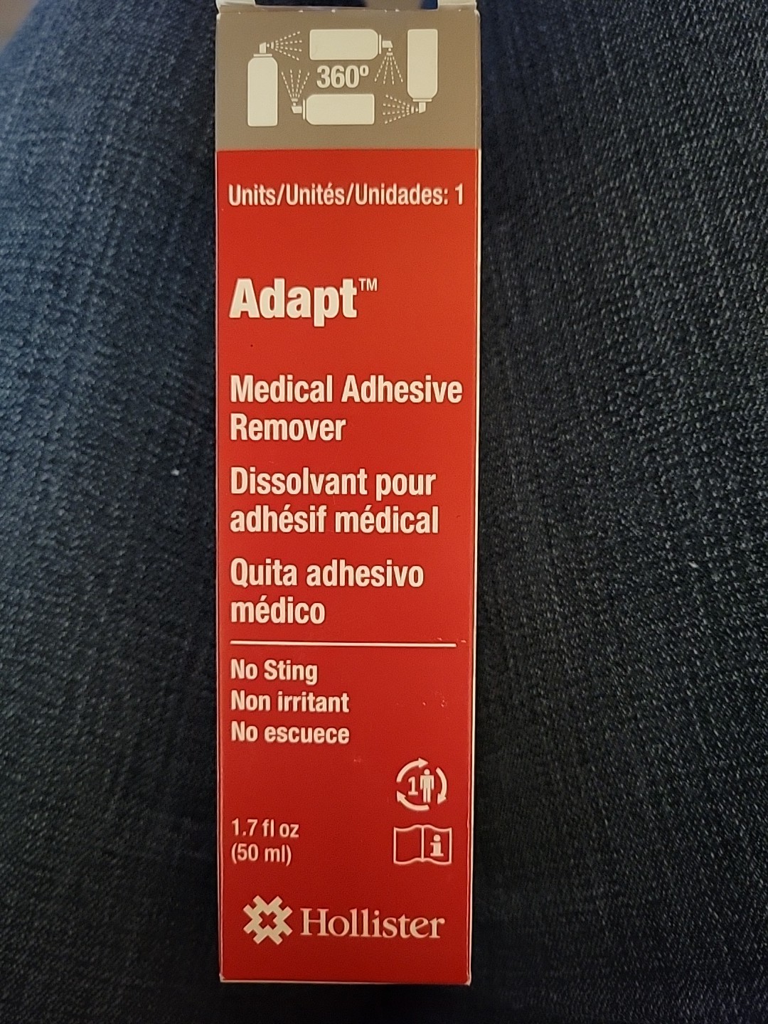 Hollister Adapt Medical Adhesive Remover Spray, 1.7 oz
