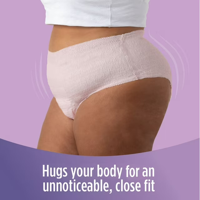 Member’s Mark Women’s Total Protection Incontinence Underwear Size S 96 Ct
