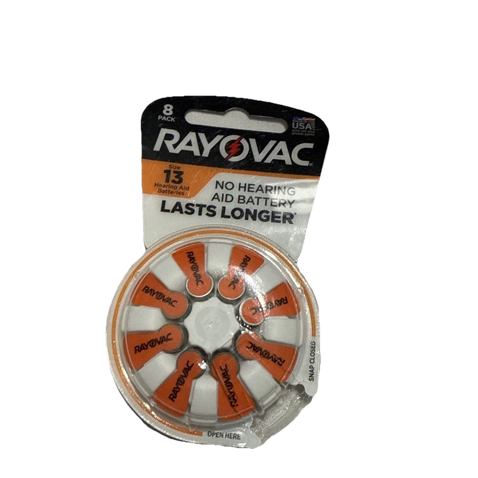 Rayovac PEAK 8 pk #13 Hearing Aid batteries Zinc Air 1.45V Exp. 1/27 Free Ship