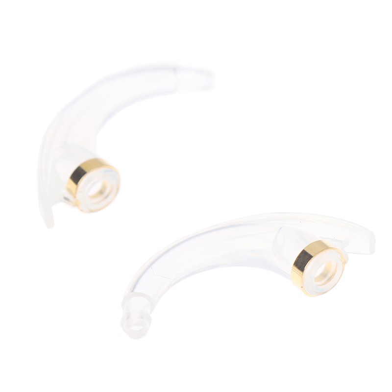 2Pcs Earmold Model Hook Anti-howling Elbow Tubing Connector for Ear Hearing AiAL