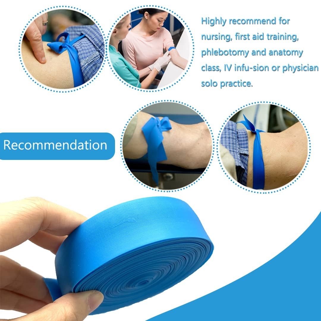 Essential Latex Free Tourniquet – 18 Inch Long, Pack of 100 for Emergencies