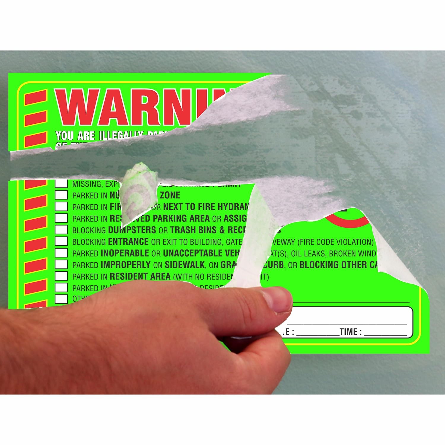 Parking Violation Stickers Notice (Pack of 50) Tow Warning You are Illegally …