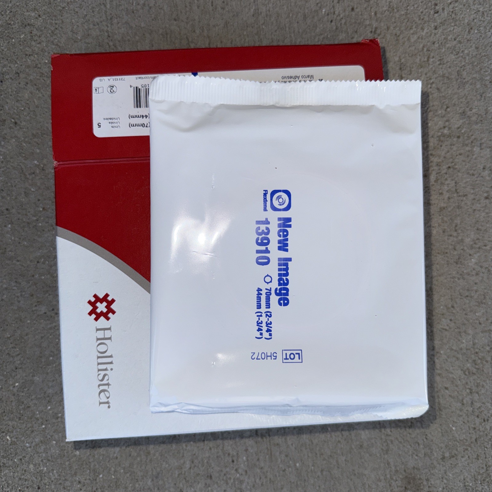 Hollister Precut Extended Wear Ostomy Barrier 70 mm Flange 5 per Box
